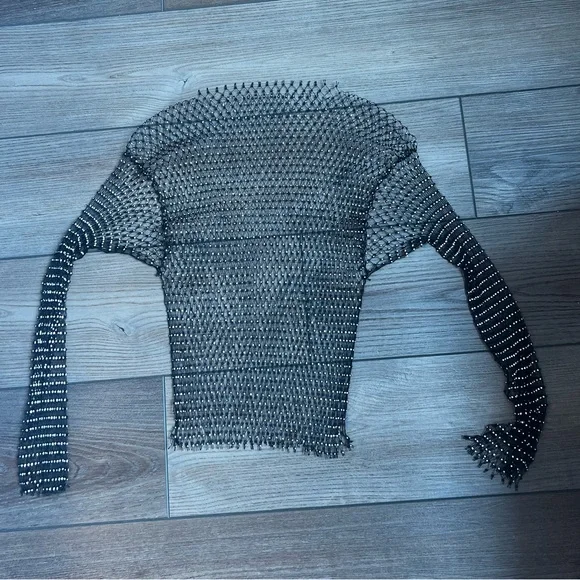 Mesh Body Chains Crystal Fishnet Top - Picture 5 of 6